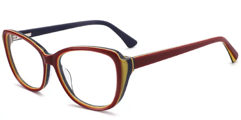Moon Factory Supply Girls Butterfly Acetate Spectacle Frame, 47mm - Yellow