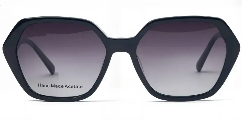 New York Clip On Sunglasses - Black