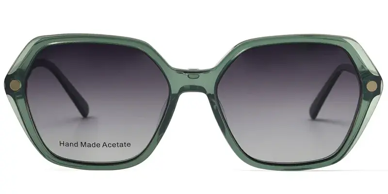 New York Light Green Magnetic Acetate optical Frame with Polarized Clip On