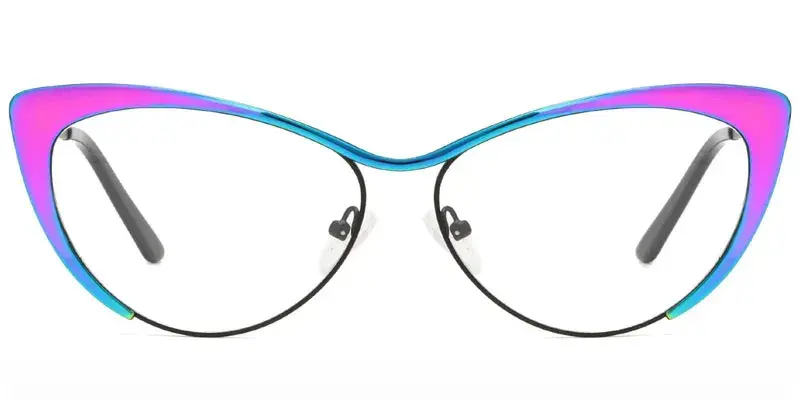 Oneida Vivid Color Women's Metal Optical Frame | Factory Wholesale - Black