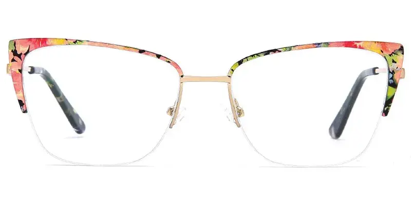 Parma 54mm Flexible Women's Metal Optical Frame | Eyeglasses OEM - Pink