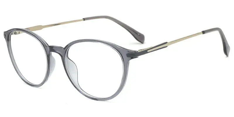 Passaic Factory Distribute and Wholesale Pantos TR90 Plastic Eyeglasses Frame for Women,51mm - Grey