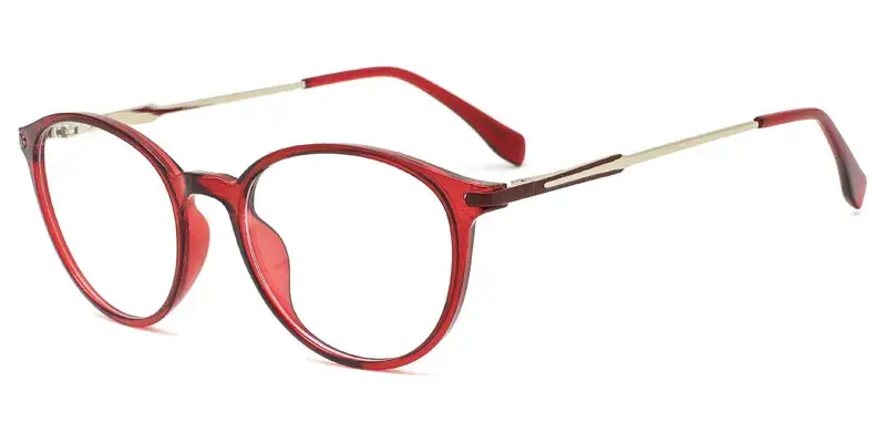 Passaic Factory Distribute and Wholesale Pantos TR90 Plastic Eyeglasses Frame for Women,51mm - Red