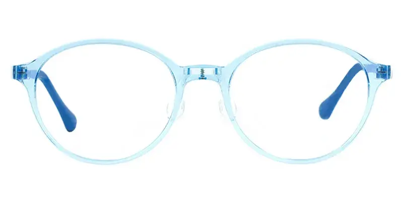 Puddle Fun G850 Round Teenager Eyeglasses, Safe Eco-Friendly, Superior Toughness - Blue