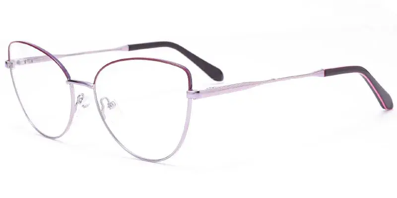 Lafayette - Factory Ready Stock Women's 56mm Oversize Metal Eyewear Frame - Purple