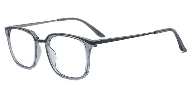 Sage TR90 Metal Hybrid Rectangle Men Eyewear, Metal browline meets TR90,Bold Meets Refined Sage TR90 Metal Hybrid Rectangle Men Eyewear, Metal browline meets TR90,Bold Meets Refined