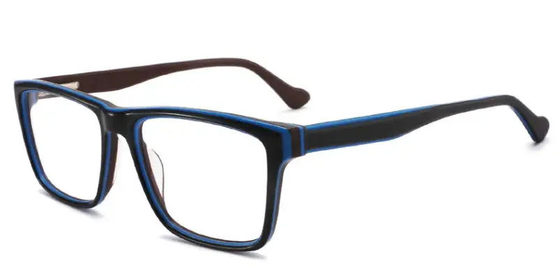 Shim Sight Dragon Boy's Square Acetate Eyeglasses Frame, 49mm - Blue