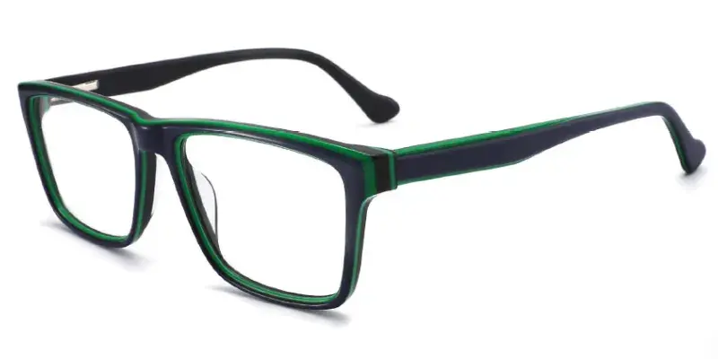 Shim Sight Dragon Boy's Square Acetate Eyeglasses Frame, 49mm - Dark Green