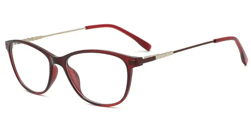 Westminster Factory Supply Super Light Women's Plastic TR90 Optical Frame, 53mm - Burgandy