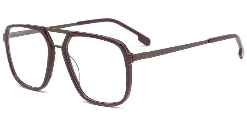 Wickford Aviator Eyeglasses Frame - Brown