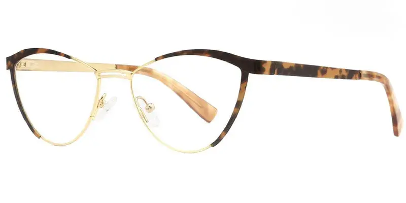 Winona Colorful Women's Metal Optical Frame - Brown