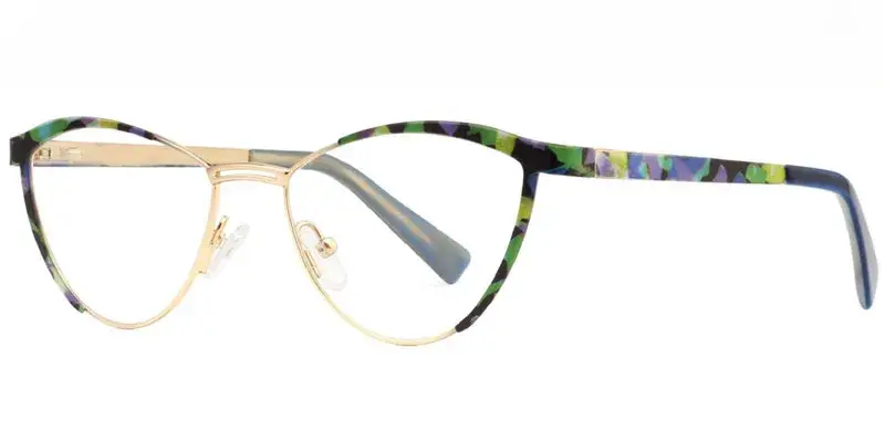 Winona Colorful Women's Metal Optical Frame - Light Green