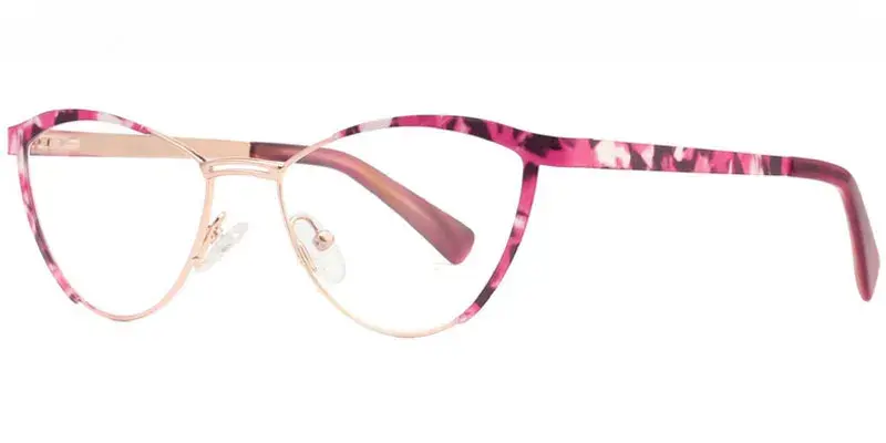 Winona Colorful Women's Metal Optical Frame - Red