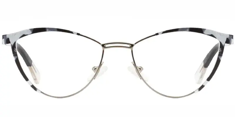 Winona Colorful Women's Metal Optical Frame - Grey