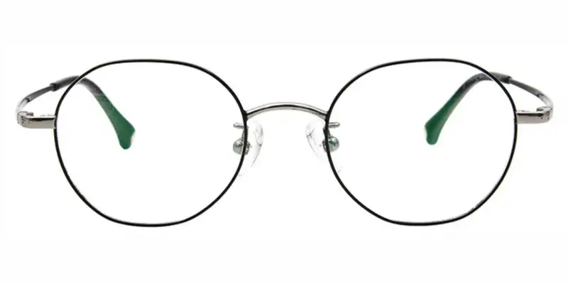 Bear Cub Titanium Alloy Round optical frame,Super light, Zero pressure  - Black