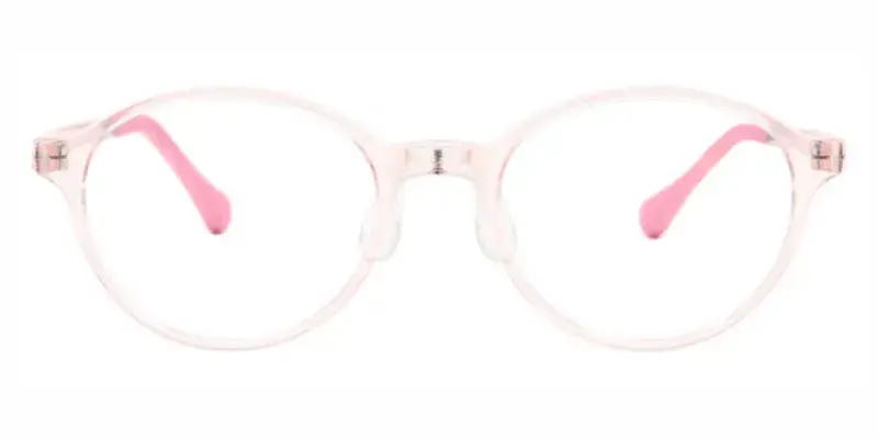 Cloud G850 Teenager Oval Optical Frame, Color Saturated, Crystal Clear - Pink