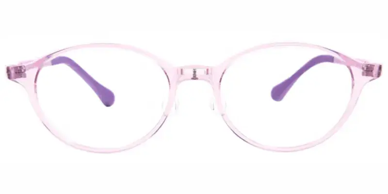 Cloud G850 Teenager Oval Optical Frame, Color Saturated, Crystal Clear - Purple