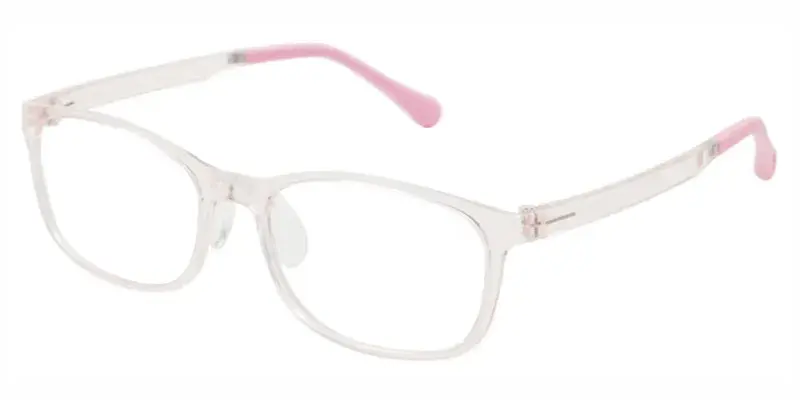 Piggy Oink G850 Young Adult Rectangle Optical Frame, Super Light, Zero Pressure Design - Pink