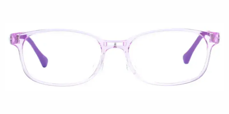 Puffin TR90 Rectangle Kid's Sports Optical Frame,Silicone nose pads,Bend-resistant - Purple