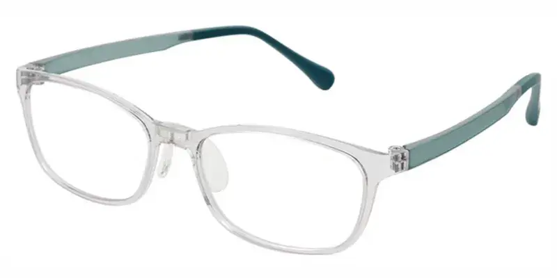 Sloth G850 Adolescent Rectangle Optical Frame, Super light, Zero Pressure Design - Oliver Green