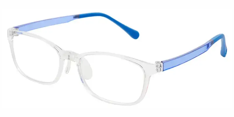 Sloth G850 Adolescent Rectangle Optical Frame, Super light, Zero Pressure Design - Blue