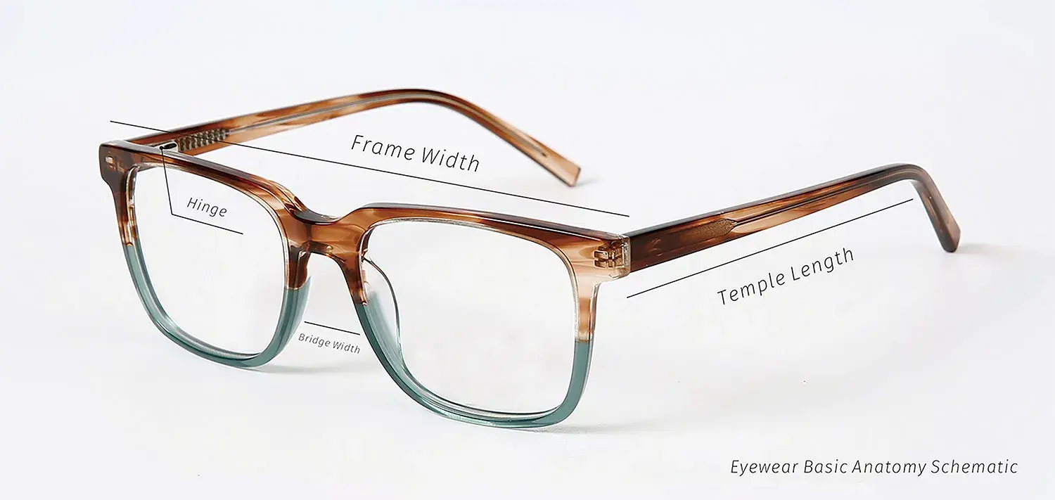 Eyeglasses Frame Size Introduction